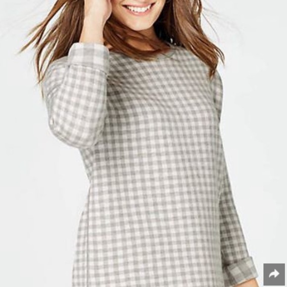 [J. Jill] Reversible Checkered Tunic - Picture 7 of 10